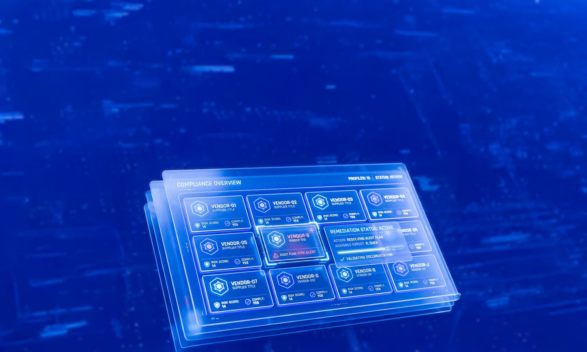 Third party risk assessment hero background